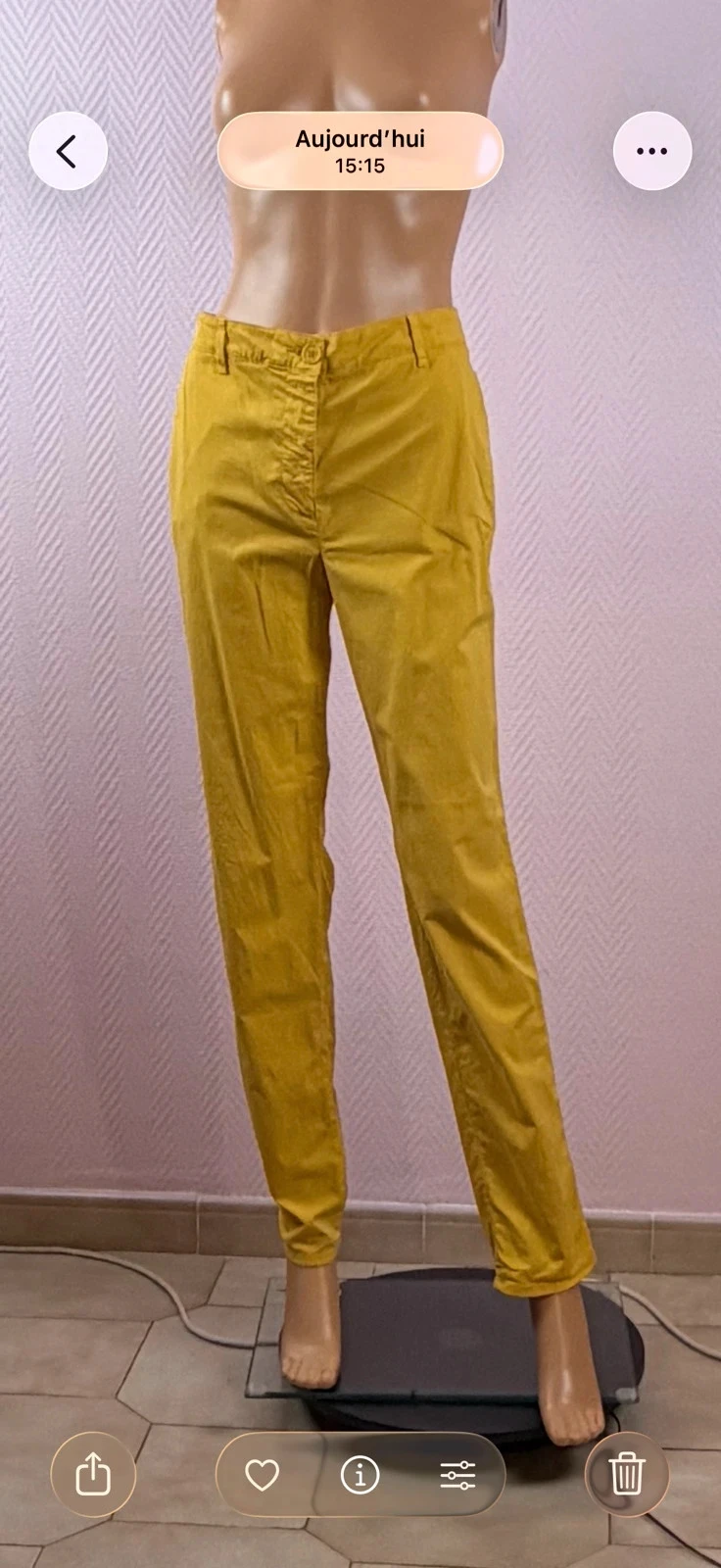 Pantalón de pinzas mujer Caroll talla 42 – photo 2